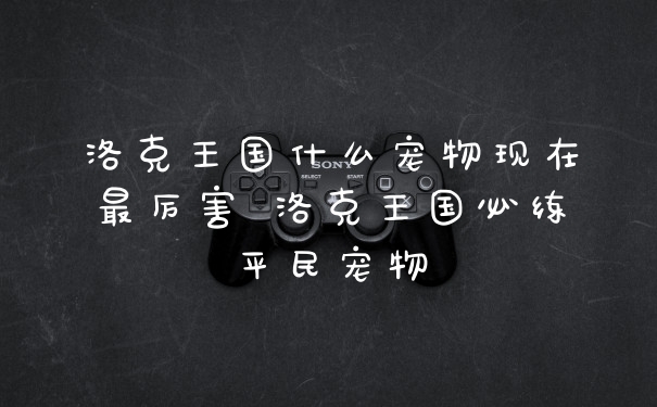 洛克王国什么宠物现在最厉害 洛克王国必练平民宠物
