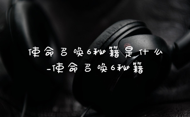 使命召唤6秘籍是什么_使命召唤6秘籍