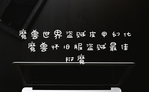 魔兽世界盗贼皮甲幻化 魔兽怀旧服盗贼最佳附魔