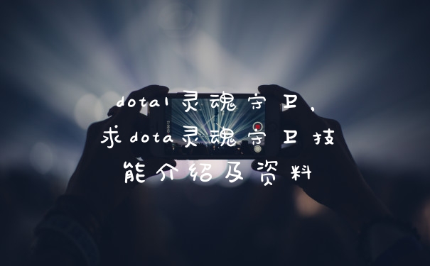 dota1灵魂守卫，求dota灵魂守卫技能介绍及资料