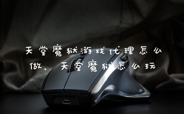 天堂魔狱游戏代理怎么做，天堂魔狱怎么玩