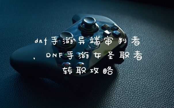 dnf手游异端审判者,DNF手游女圣职者转职攻略