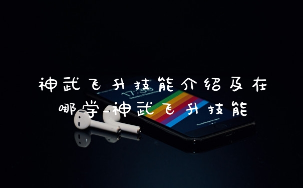 神武飞升技能介绍及在哪学_神武飞升技能