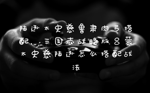 陆逊太史慈鲁肃肉弓搭配，三国志战略版吕蒙太史慈陆逊怎么搭配战法