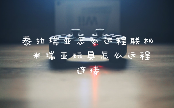 泰拉瑞亚怎么远程联机 米瑞亚玩具怎么远程连接