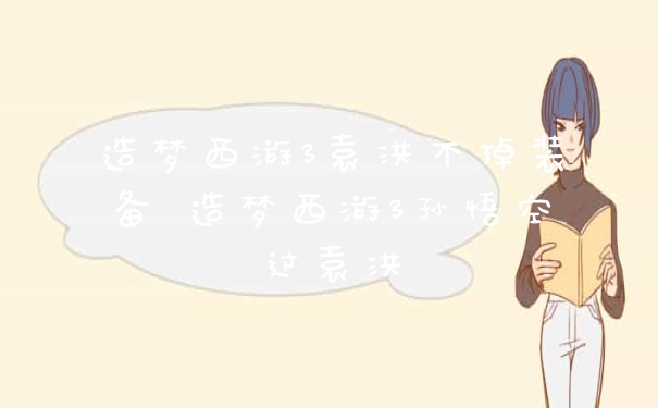 造梦西游3袁洪不掉装备 造梦西游3孙悟空过袁洪