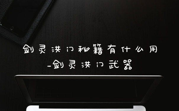剑灵洪门秘籍有什么用_剑灵洪门武器