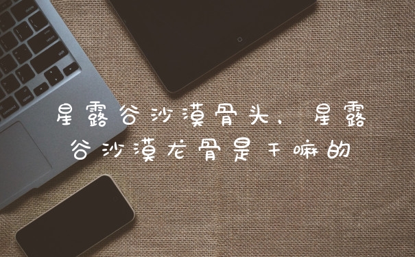 星露谷沙漠骨头,星露谷沙漠龙骨是干嘛的