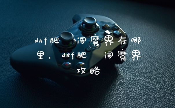 dnf肥鯮闯魔界在哪里，dnf肥鯮闯魔界攻略