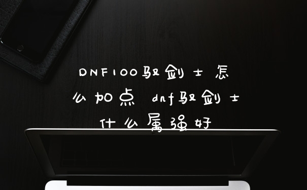 DNF100驭剑士怎么加点 dnf驭剑士什么属强好
