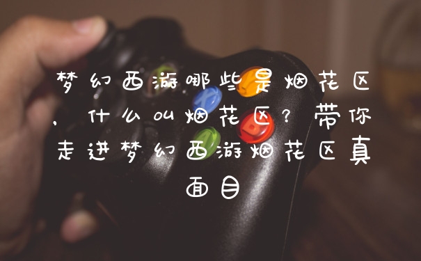 梦幻西游哪些是烟花区，什么叫烟花区？带你走进梦幻西游烟花区真面目