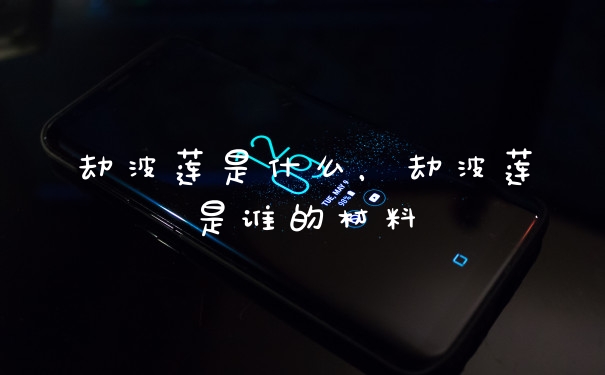劫波莲是什么，劫波莲是谁的材料
