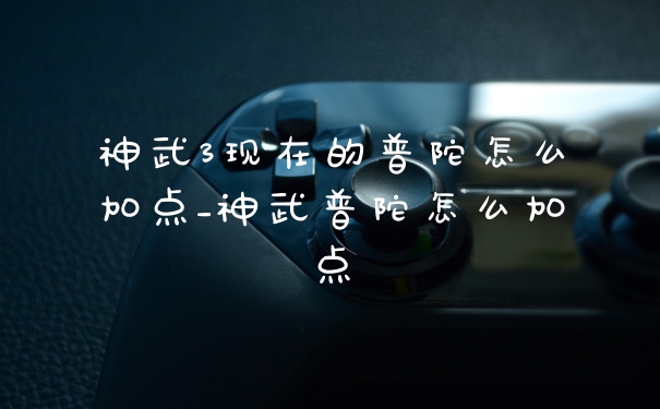 神武3现在的普陀怎么加点_神武普陀怎么加点