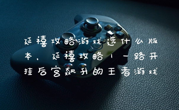 延禧攻略游戏选什么版本，延禧攻略｜一路开挂后宫飙升的王者游戏