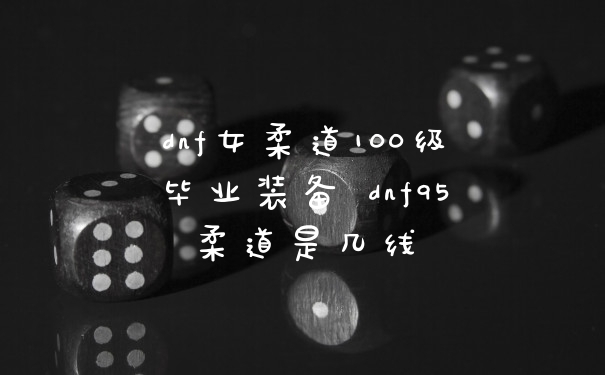 dnf女柔道100级毕业装备 dnf95柔道是几线