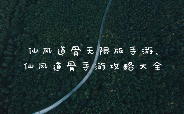 仙风道骨无限版手游,仙风道骨手游攻略大全