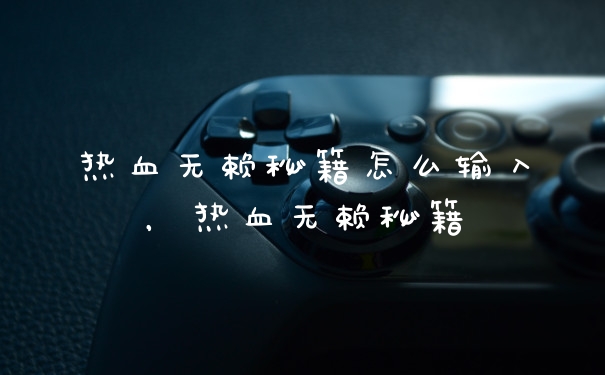 热血无赖秘籍怎么输入,热血无赖秘籍