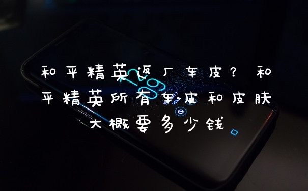和平精英返厂车皮？和平精英所有车皮和皮肤大概要多少钱