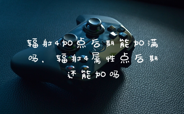 辐射4加点后期能加满吗，辐射4属性点后期还能加吗