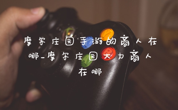 摩尔庄园手游的商人在哪_摩尔庄园大力商人在哪