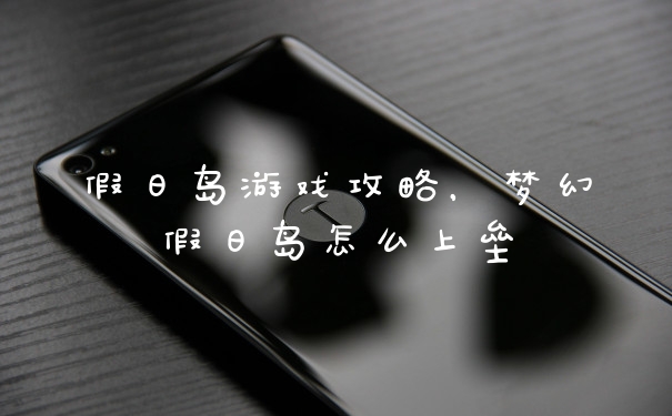 假日岛游戏攻略，梦幻假日岛怎么上垒