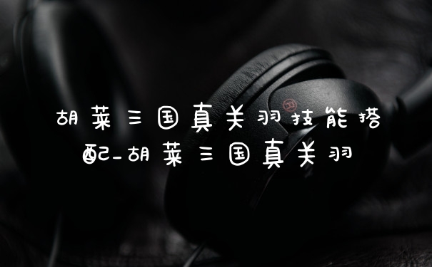 胡莱三国真关羽技能搭配_胡莱三国真关羽