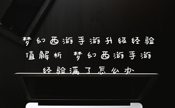 梦幻西游手游升级经验值解析 梦幻西游手游经验满了怎么办
