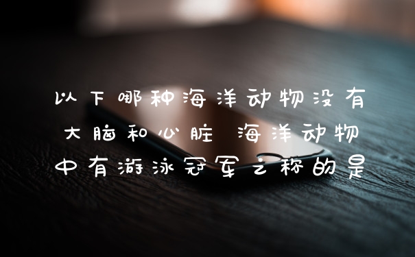 以下哪种海洋动物没有大脑和心脏 海洋动物中有游泳冠军之称的是