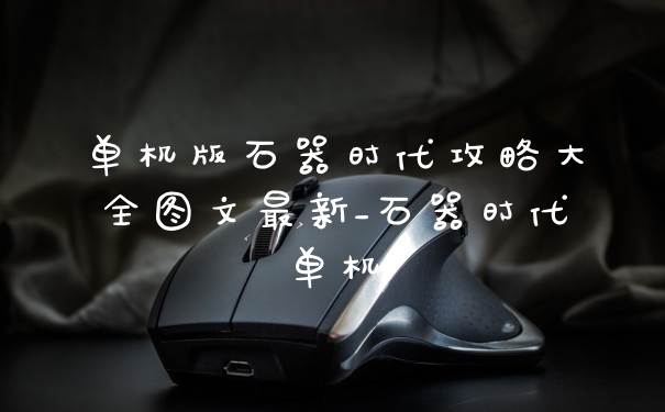 单机版石器时代攻略大全图文最新_石器时代单机