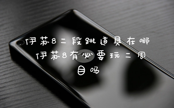 伊苏8二段跳道具在哪 伊苏8有必要玩二周目吗