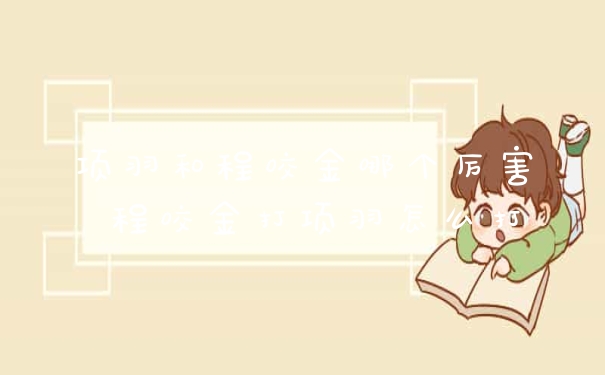 项羽和程咬金哪个厉害 程咬金打项羽怎么打