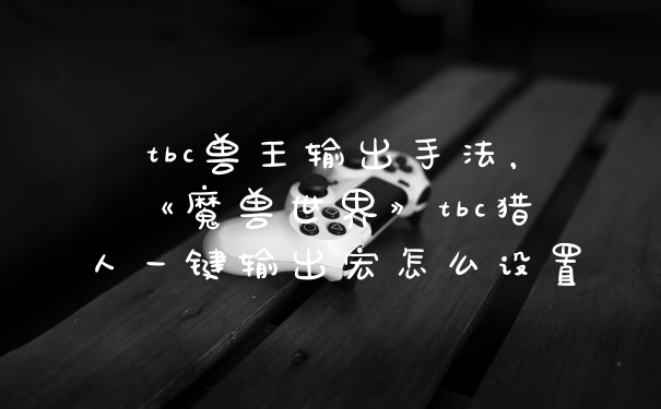 tbc兽王输出手法，《魔兽世界》tbc猎人一键输出宏怎么设置