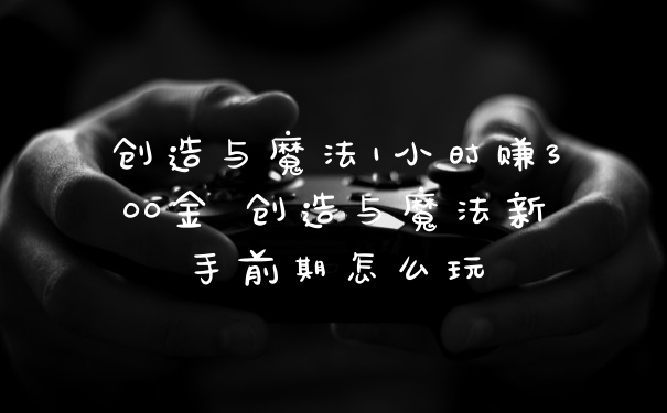 创造与魔法1小时赚300金 创造与魔法新手前期怎么玩