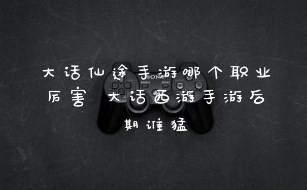 大话仙途手游哪个职业厉害 大话西游手游后期谁猛