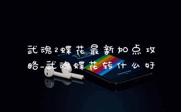 武魂2蝶花最新加点攻略_武魂蝶花转什么好