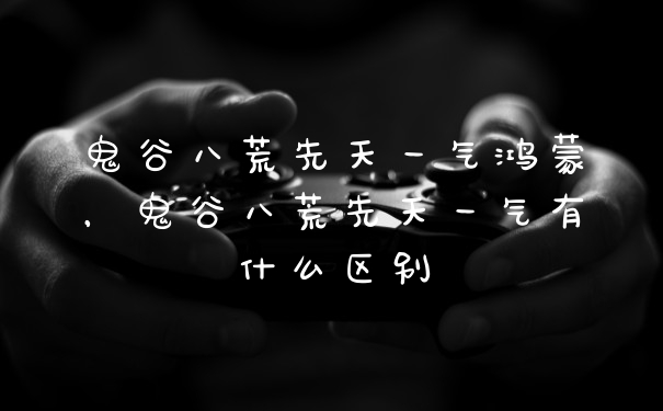 鬼谷八荒先天一气鸿蒙，鬼谷八荒先天一气有什么区别