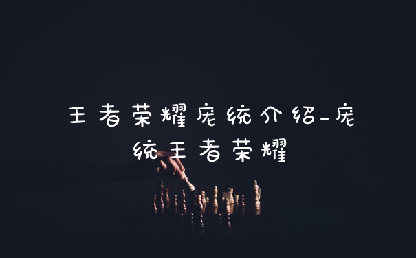 王者荣耀庞统介绍_庞统王者荣耀