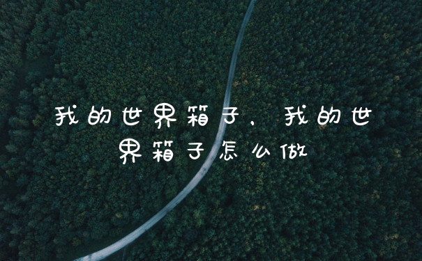 我的世界箱子，我的世界箱子怎么做