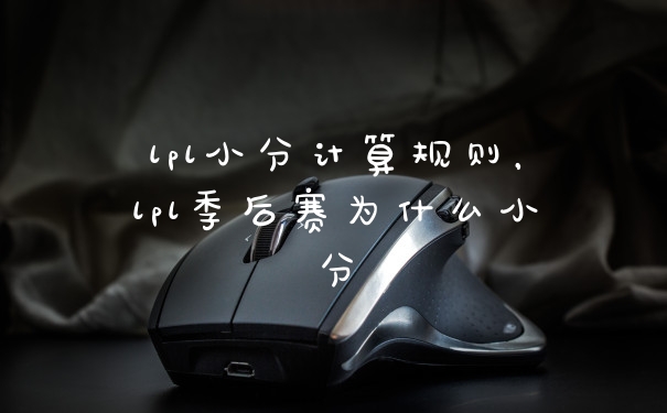 lpl小分计算规则，lpl季后赛为什么小分