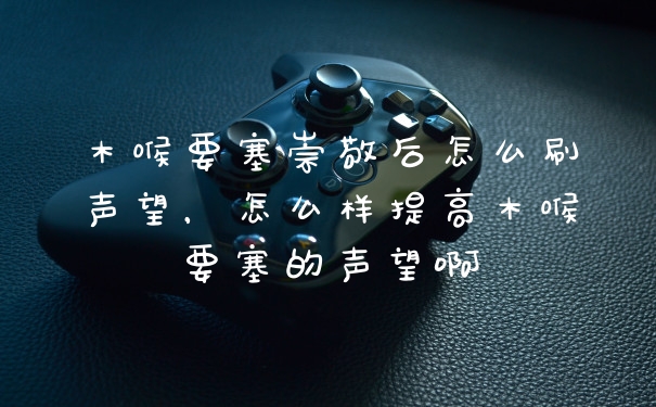 木喉要塞崇敬后怎么刷声望，怎么样提高木喉要塞的声望啊