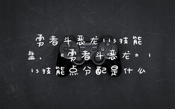 勇者斗恶龙11s技能盘，《勇者斗恶龙》11s技能点分配是什么