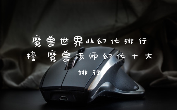 魔兽世界dh幻化排行榜 魔兽法师幻化十大排行