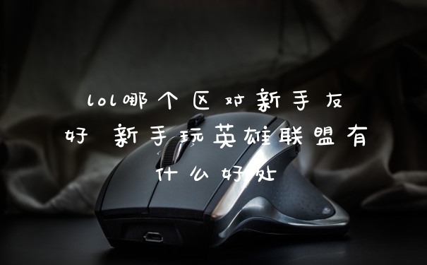 lol哪个区对新手友好 新手玩英雄联盟有什么好处