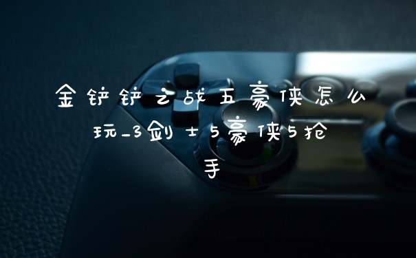 金铲铲之战五豪侠怎么玩_3剑士5豪侠5抢手