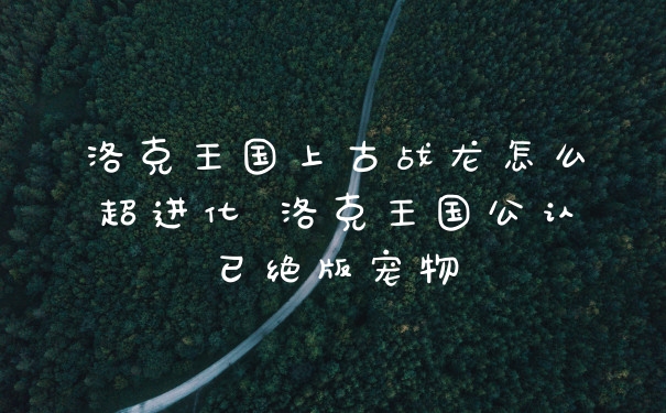 洛克王国上古战龙怎么超进化 洛克王国公认已绝版宠物