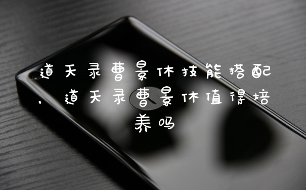道天录曹景休技能搭配，道天录曹景休值得培养吗