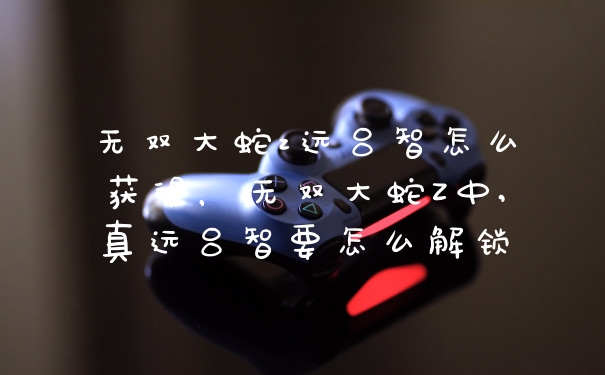 无双大蛇z远吕智怎么获得，无双大蛇Z中,真远吕智要怎么解锁