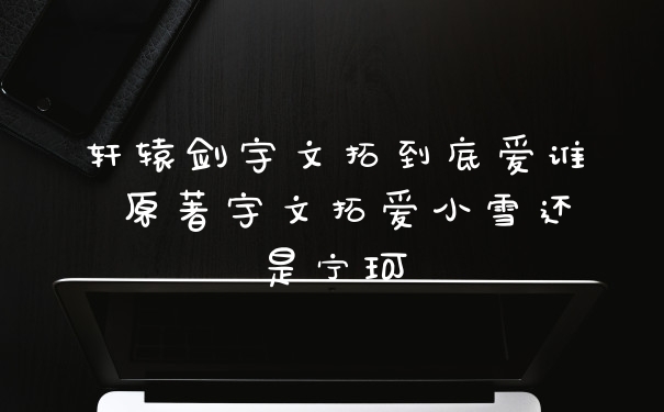 轩辕剑宇文拓到底爱谁 原著宇文拓爱小雪还是宁珂