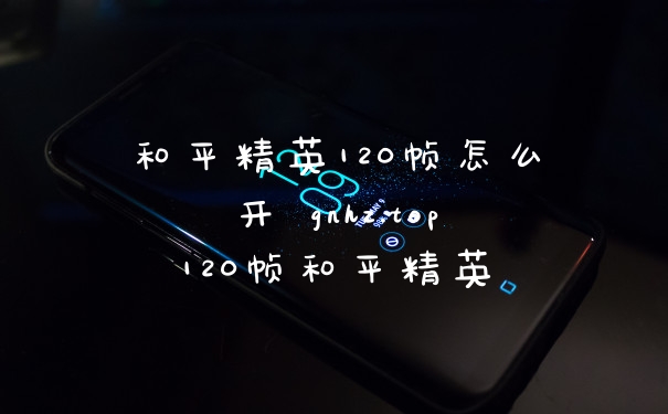 和平精英120帧怎么开 gnhz.top120帧和平精英