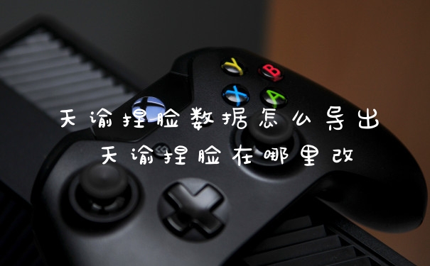 天谕捏脸数据怎么导出 天谕捏脸在哪里改